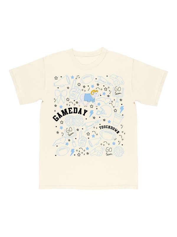 Chapel Hill Football Game Day Tee - Ivory, 4 of 5