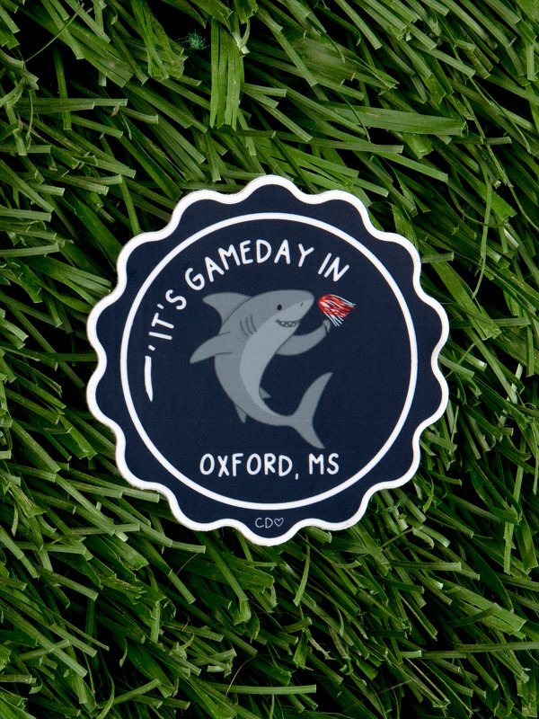 Oxford Football Game Day Mascot Decal Sticker, 1 of 4
