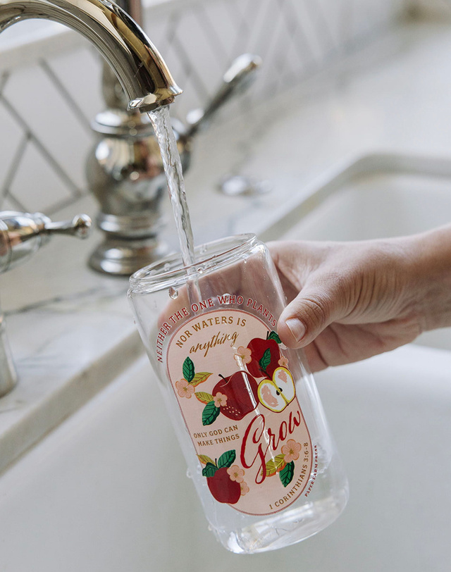 Apple Faith Glass Can, 2 of 5