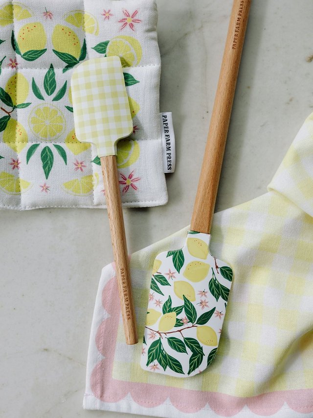 Lemon Grove Silicone Kitchen Spatulas - Set of 2, 2 of 8