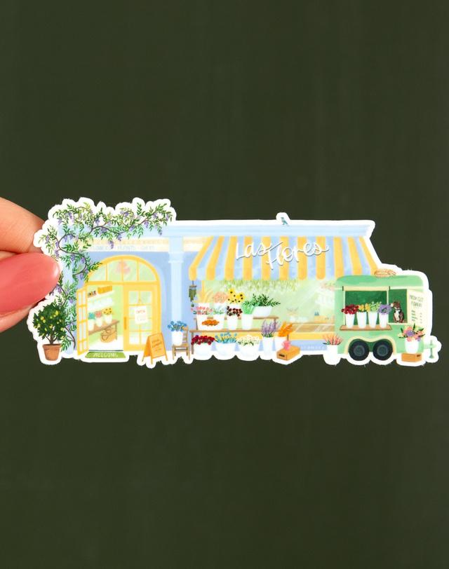 Flower Shop Decal Sticker, 1 of 2