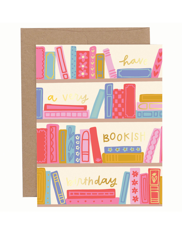 Bookish Birthday Greeting Card, 1 of 1