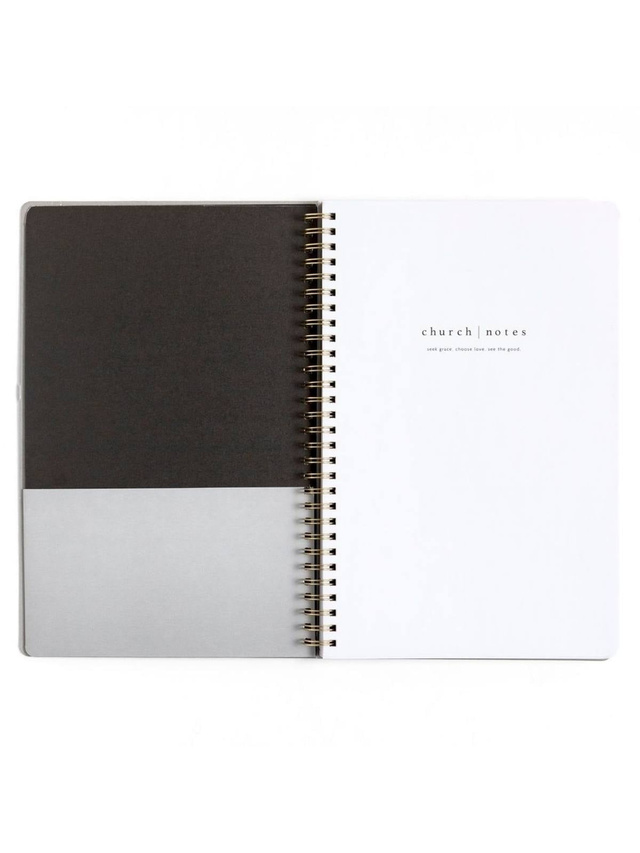 Black Bible Study Spiral Notebook with Reference Maps, 2 of 9