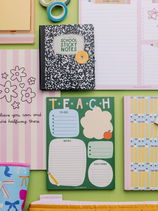 Teach School-Themed Daily Planner 6×8 To Do Notepad, 3 of 3