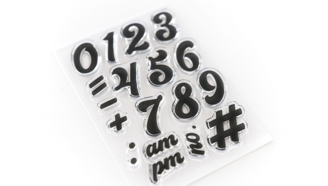Numbers Are Awesome #6 4×6 Stamp Set, 3 of 3