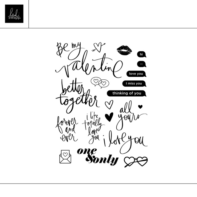 Digital Be My Valentine 6×8 Stamp Set, 1 of 1
