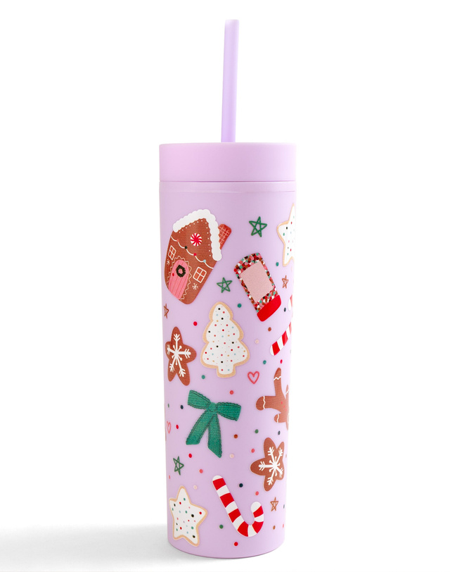 Holiday Cookies Christmas Acrylic Skinny Tumbler, 2 of 4