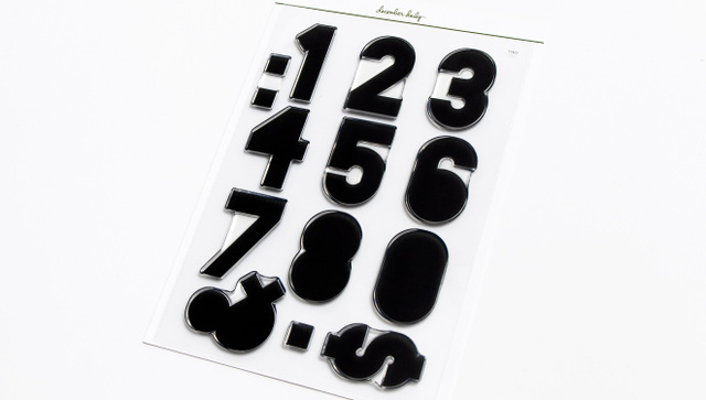 Numbers 6×8 Stamp Set, 2 of 2