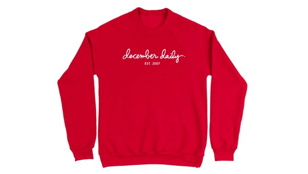 December Daily® Sweatshirt - Red, 3 of 3