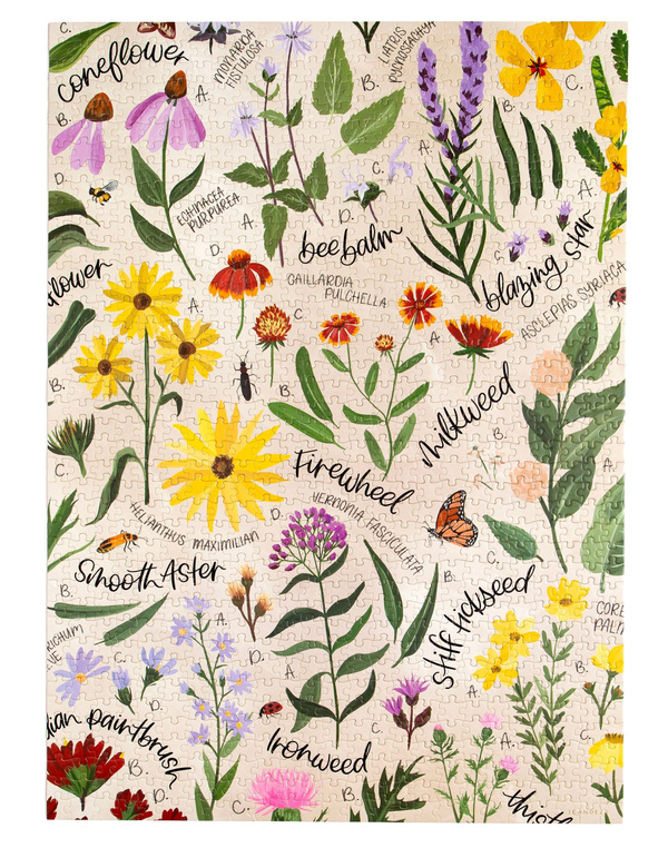 Wildflower Botanicals - 1,000 Piece Jigsaw Puzzle, 4 of 6