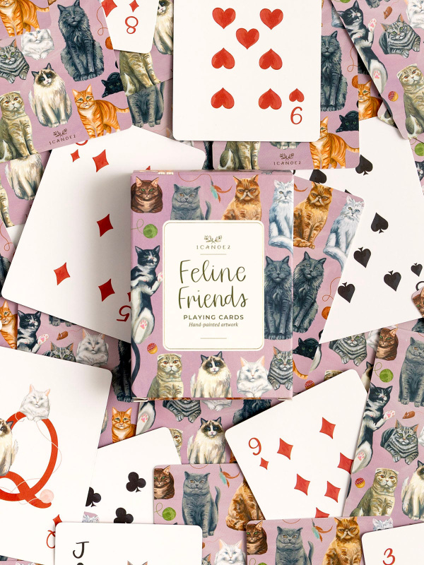 Feline Friends Cats Deck of Playing Cards, 2 of 3