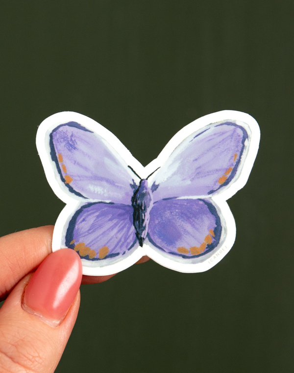 Karner Blue Butterfly Decal Sticker, 1 of 1