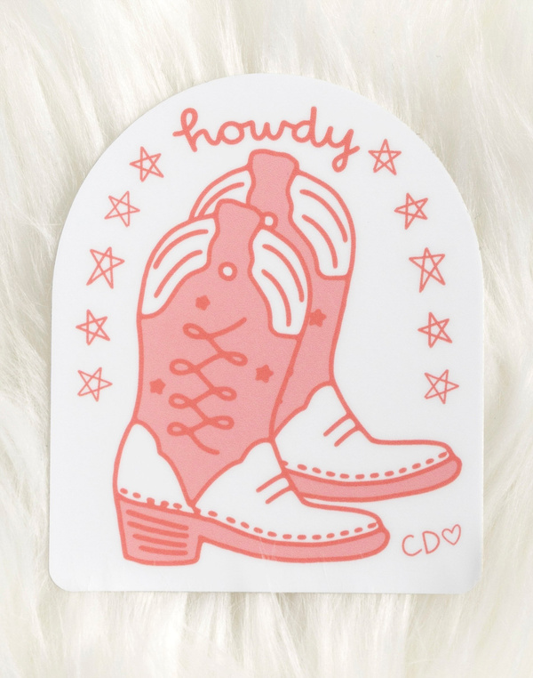 Cowgirl Boots Decal Sticker, 2 of 3