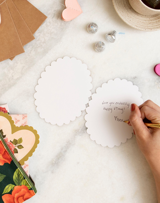 Valentine's Locket Specialty Greeting Card, 3 of 3