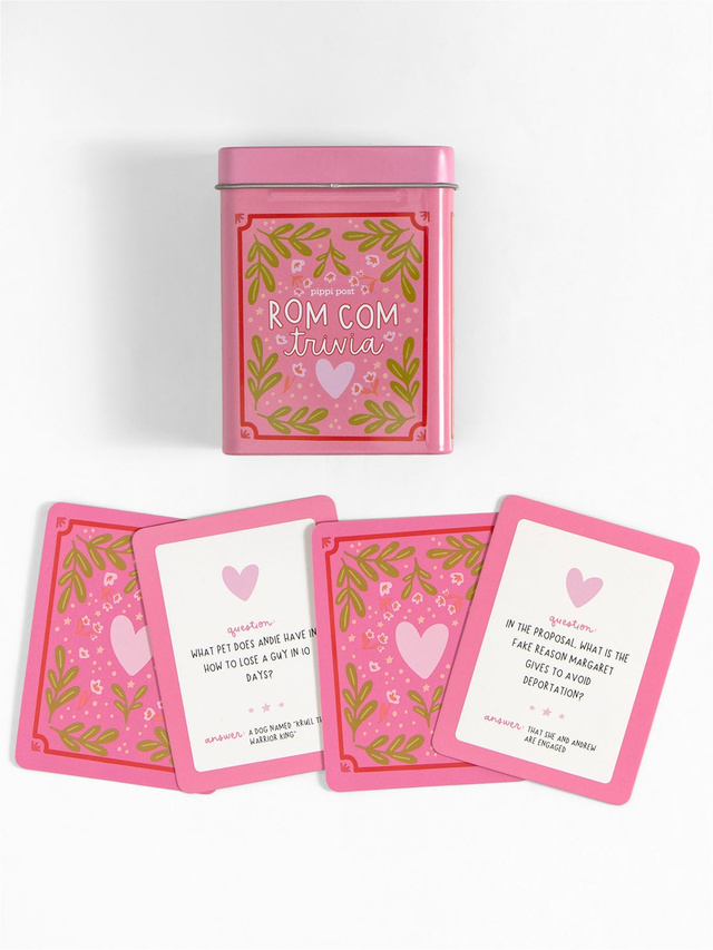 Rom Com Trivia Game - Deck of Cards + Storage Tin, 7 of 7