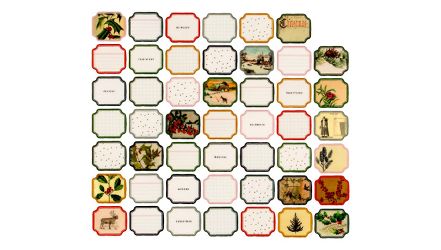 December Stories Plastic Label Pack, 1 of 3