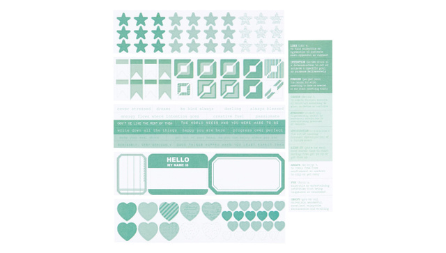 Color Collective Mini Sticker Booklet - Lagoon, 1 of 2