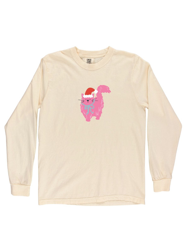 Christmas Cats Long-Sleeve Tee - Ivory, 6 of 6