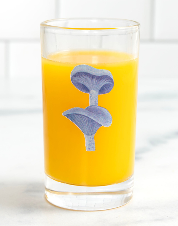 Purple Mushroom Mini Juice Glass, 1 of 2