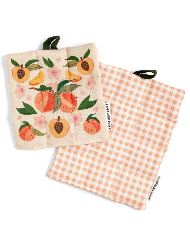 Peach Blossom Pot Holder Set, 1 of 1
