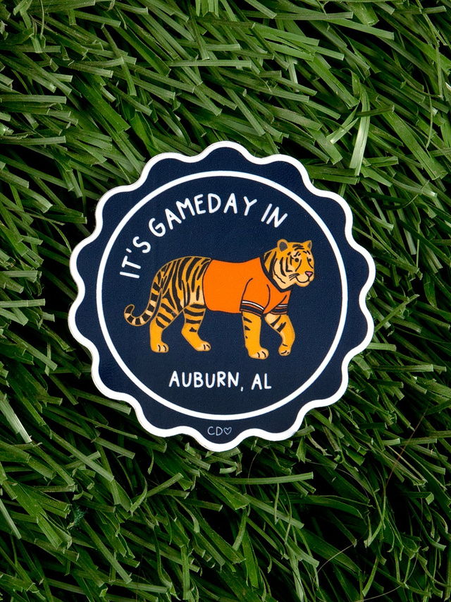 Auburn Football Game Day Mascot Decal Sticker, 1 of 4
