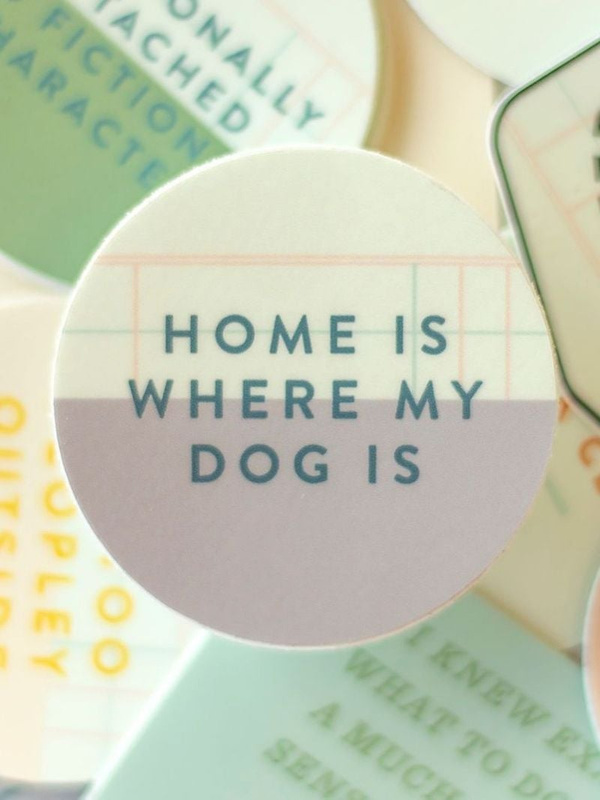 Home Is Where My Dog Is Decal Sticker, 2 of 2