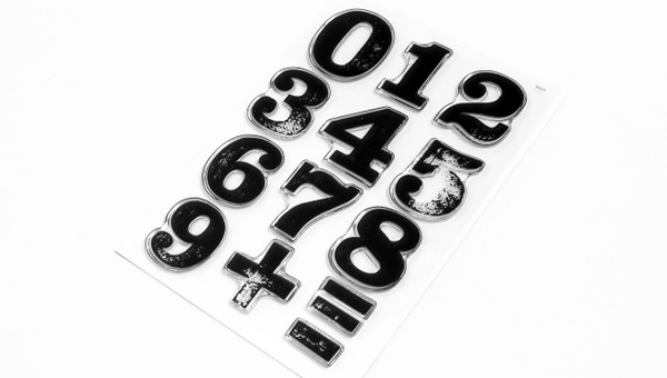 Numbers Are Awesome #7 6×8 Stamp Set, 2 of 2