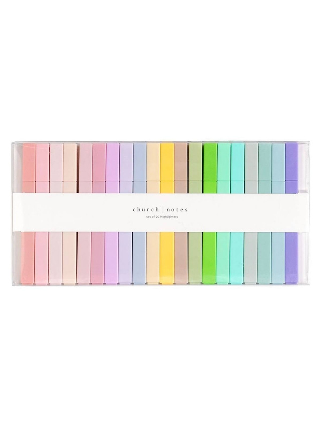 Faithful Highlights – Bible Study Highlighter Set of 20 Colors, 1 of 3