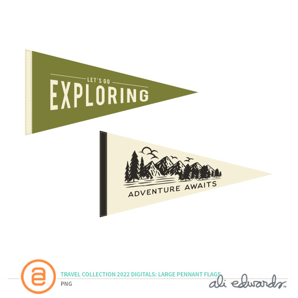 Travel Collection 2022 Digital Large Felt Tag, 1 of 1