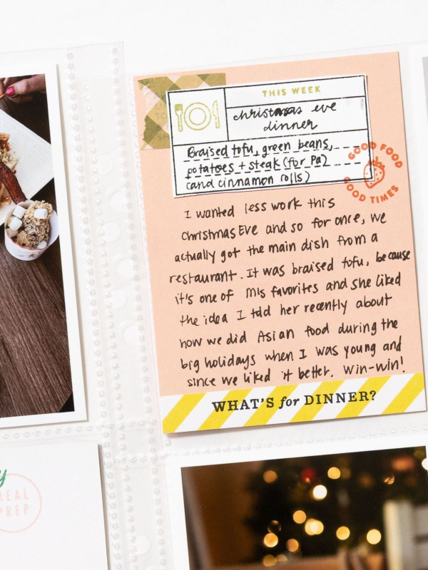 Stamp Set : 4×6 Meal Planner by Goldenwood Co, 6 of 6