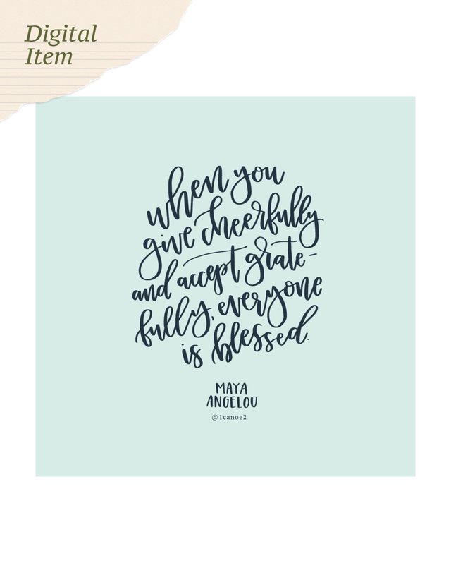 Digital Maya Angelou Quote Download, 1 of 1