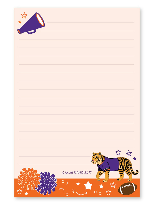 Clemson Football Game Day 4×6 Lined Notepad, 1 of 2