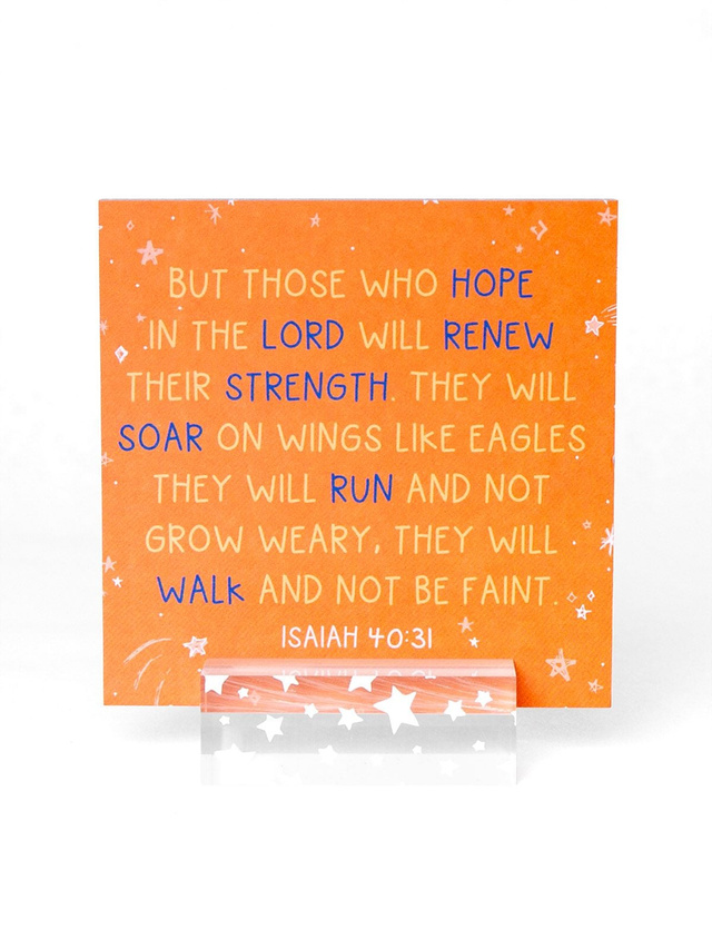 Verses for Strength – Bible Verse Card Set with Display Stand, 2 of 7