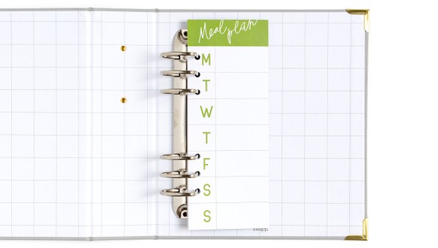 Journal Planner Menu Pad, 2 of 3