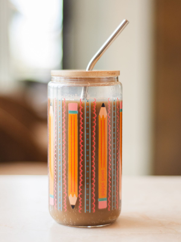 Teacher Pencils Glass Can, 2 of 3