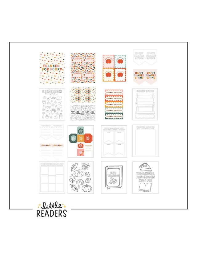 Thankful For Books Little Readers Digital Bundle, 1 of 2