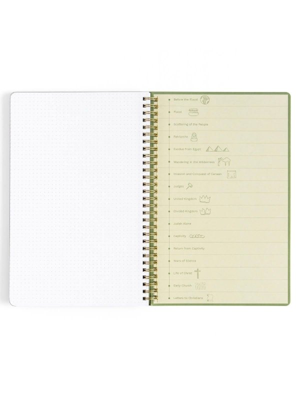 Olive Bible Study Spiral Notebook with Reference Maps, 9 of 9