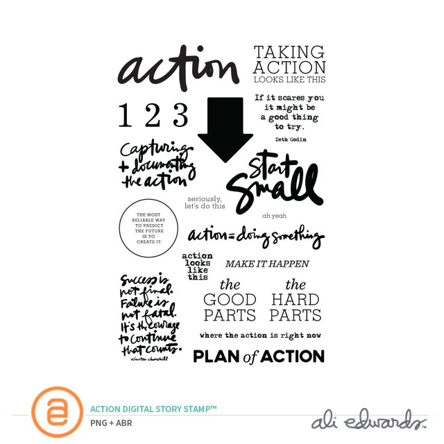 Action Digital Story Stamp™, 1 of 1