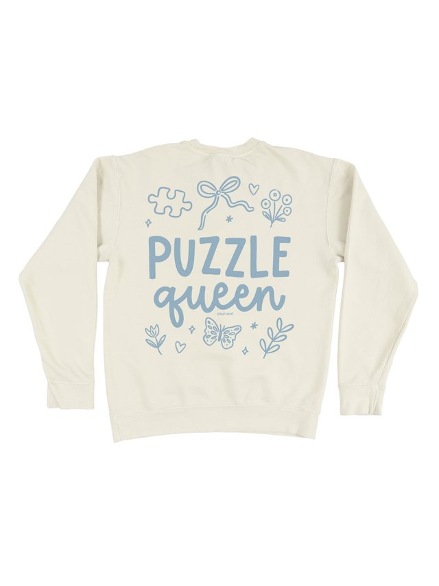 Puzzle Queen Sweatshirt - Ivory, 4 of 4