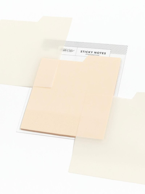 Tabbed Transparent Sticky Notes - Cream, 3 of 4