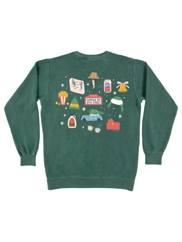 Christmas Movie Connoisseur Sweatshirt - Blue Spruce, 5 of 6
