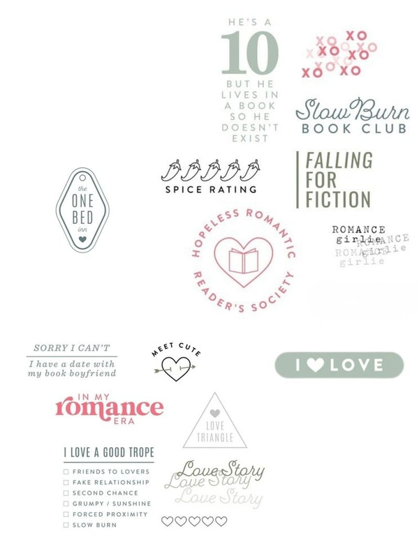 Stamp Set : 4×6 Romance Reader, 3 of 3