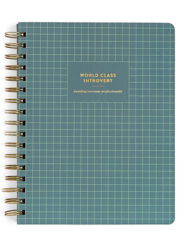 World Class Introvert 7×9 Spiral Notebook, 1 of 3