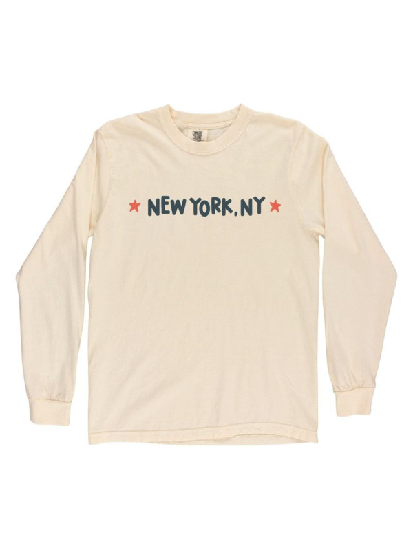New York In the Fall Long-Sleeve Tee - Ivory, 5 of 6