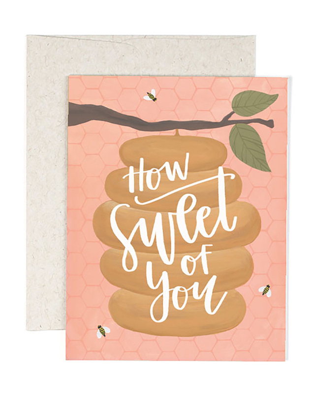 How Sweet Beehive Greeting Card, 1 of 1