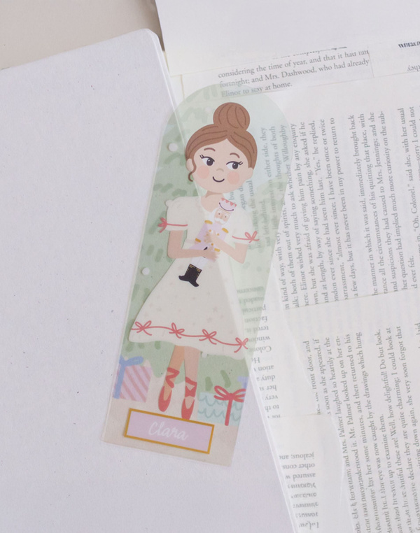 The Nutcracker Clara Transparent Bookmark, 1 of 2