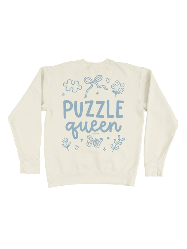 Puzzle Queen Sweatshirt - Ivory, 4 of 4