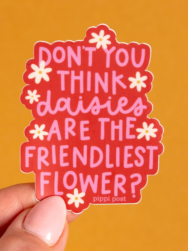 Daisies Are The Friendliest Flower Decal Sticker, 2 of 2