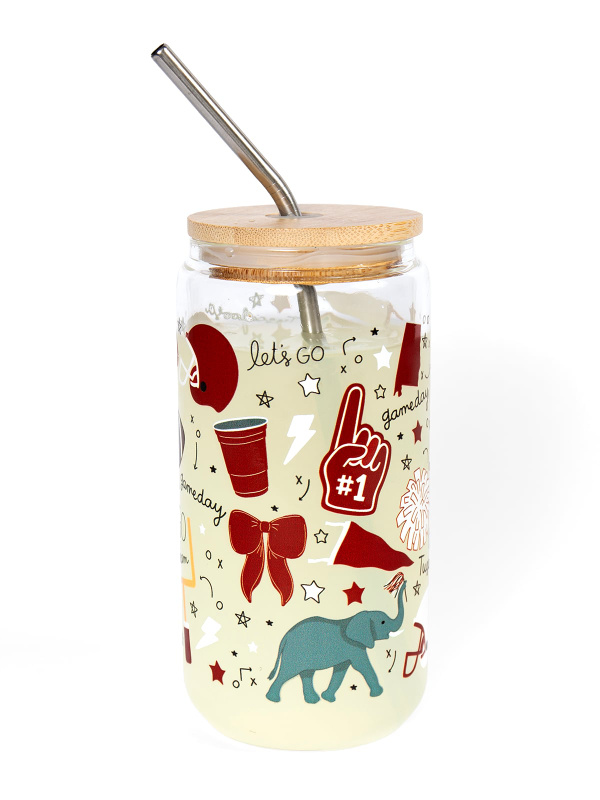 Tuscaloosa Football Game Day Glass Can, 2 of 3