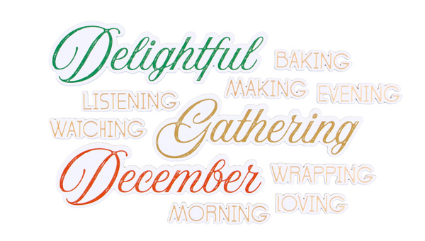 December Daily® 2026 Large Chipboard Words, 1 of 4